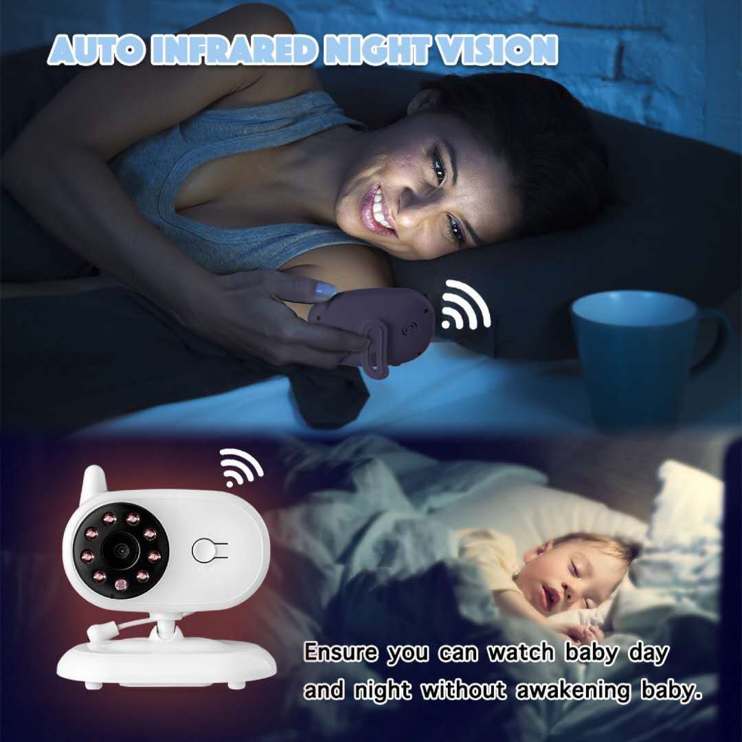 3.5 inch baby care device night vision monitor