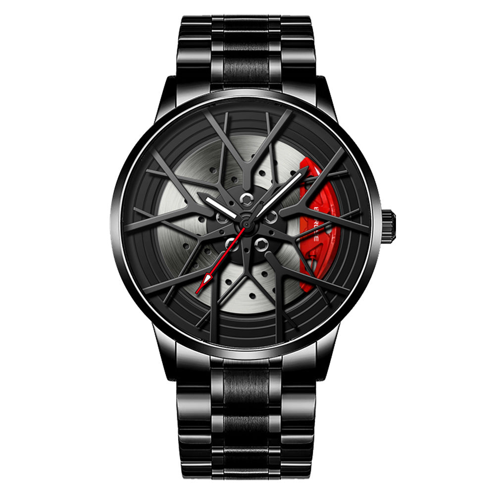 Waterproof Men's Luminous Wheel Watch