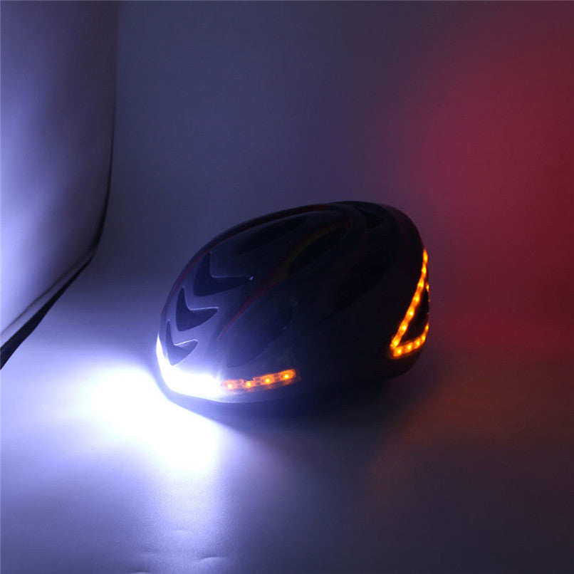 Intelligent steering helmet led bicycle equipment