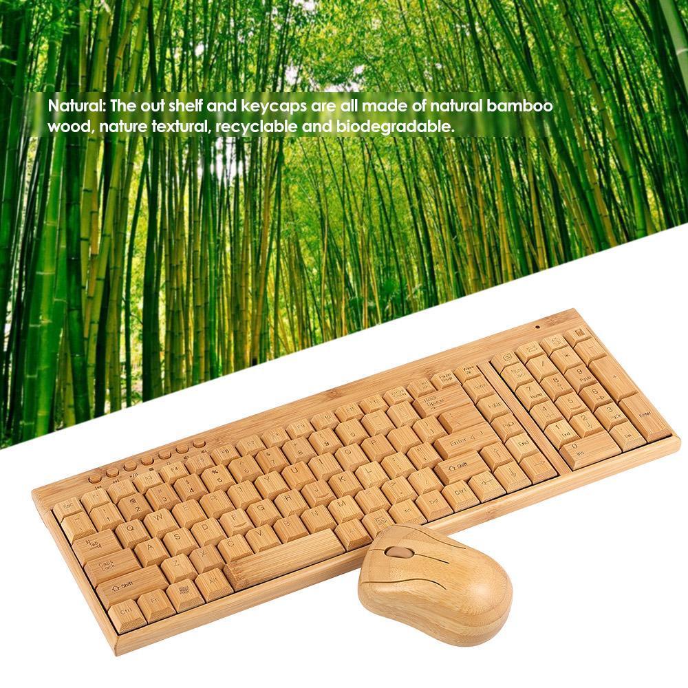 BAMBOO KEYBOARD AND MOUSE