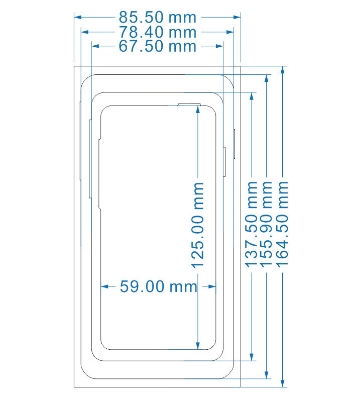 Blank mobile phone case