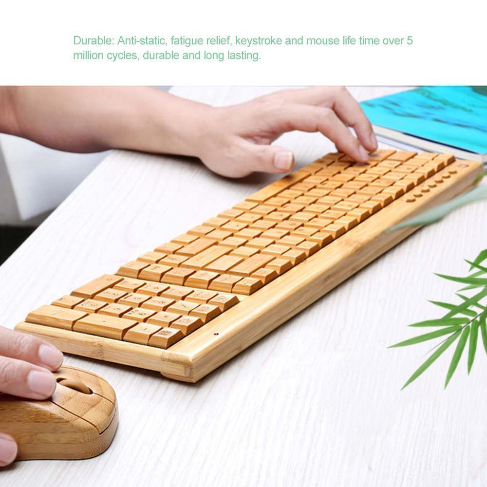 BAMBOO KEYBOARD AND MOUSE