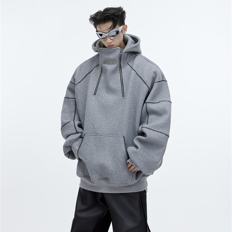 Men's Three-dimensional Fleece Hoodie