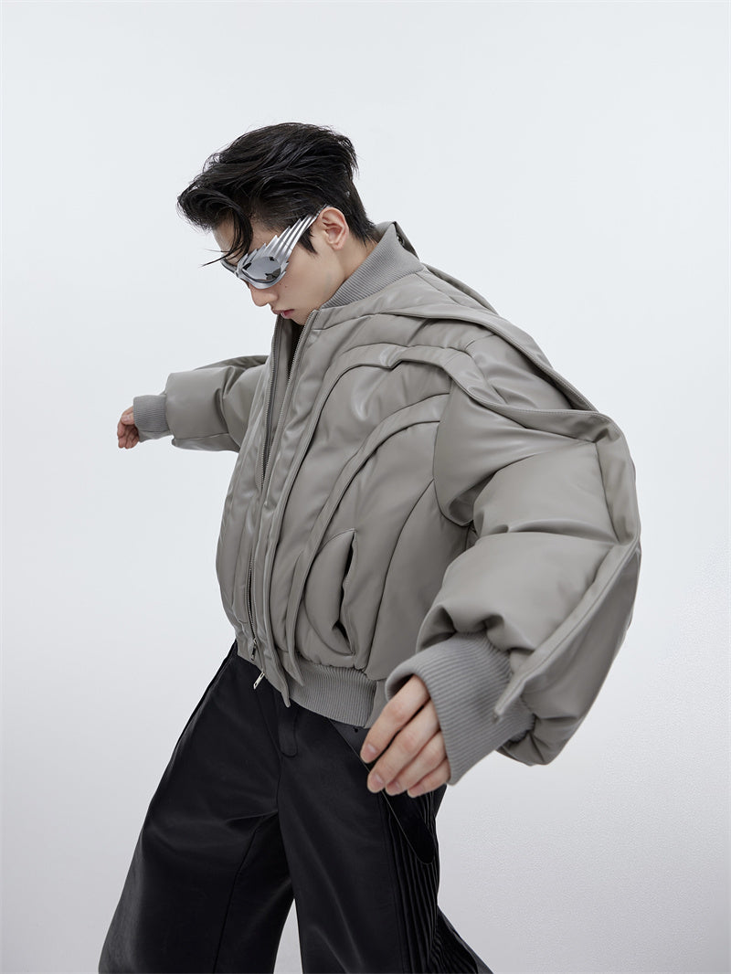 Men's Niche Three-dimensional Cotton Jacket Design