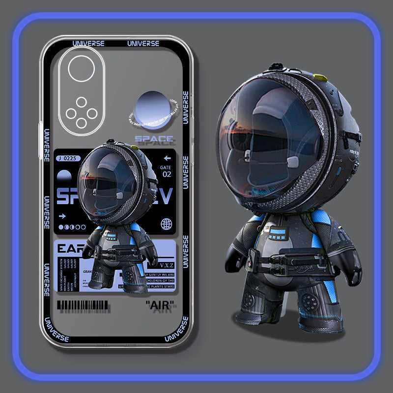 Mobile Phone Case Transparent Cartoon Creative Astronaut