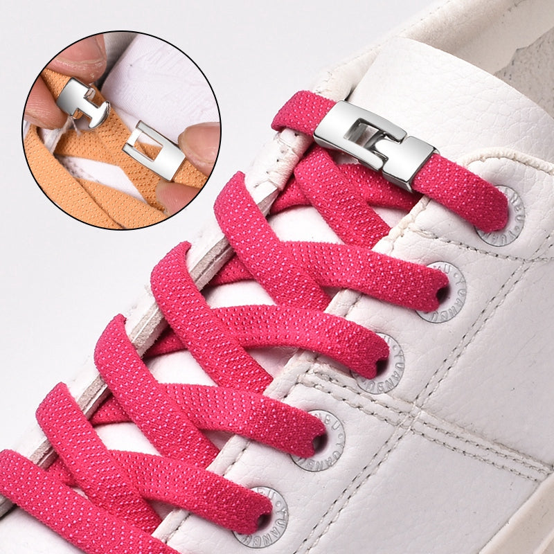 Lazy Shoelaces Free Color Sports Shoelaces Men And Women Cross Buckle Elastic Elastic