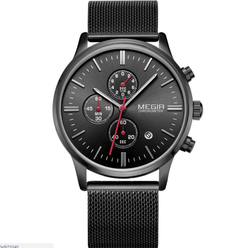 Sleek minimalist fashion top luxury Men Watch