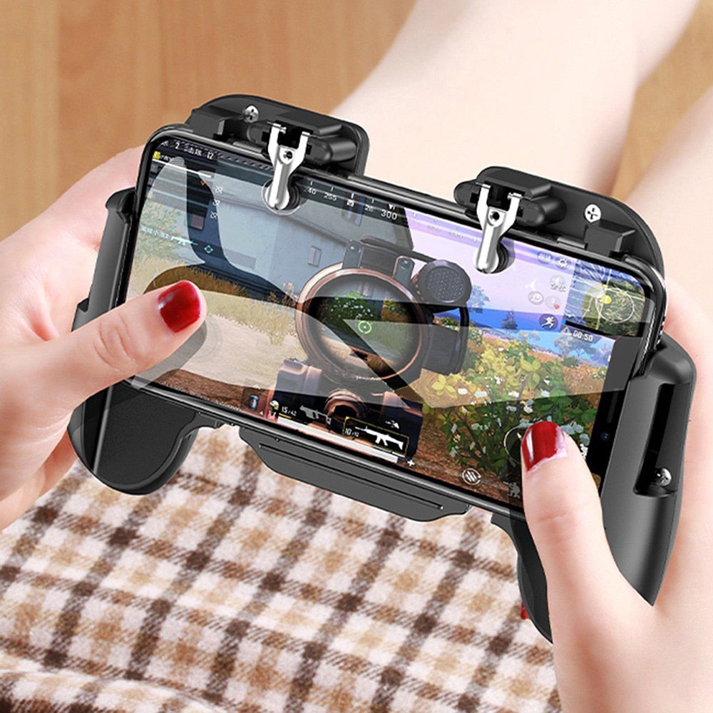 Compatible with Apple, New Arrive Wireless Gamepad Telescopic Controller iOS Android Phone Gaming Trigger with fan 2021