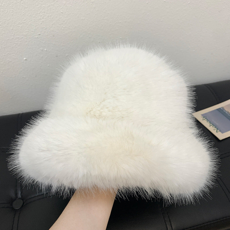 High-end Face-looking Small Warm Ear Protection Mink Hat For Women