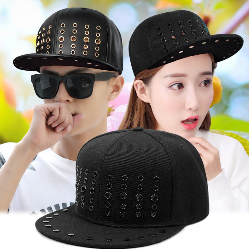 Round Hole Metal Rivet Hip Hop Baseball Cap