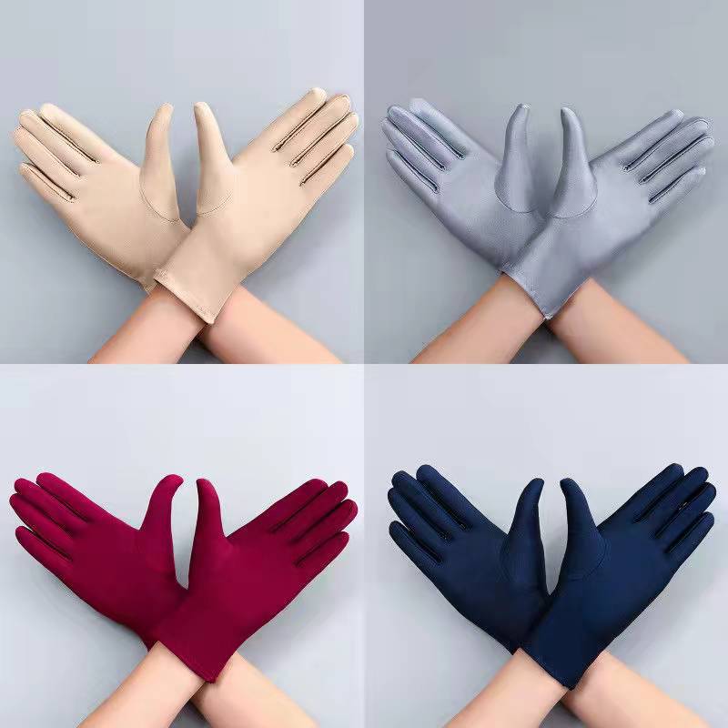 Spandex High Elastic Jewelry Etiquette Sun Protection Dance Driving Gloves For Performance